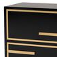 Baxton Studio Giolla 2-Drawer End Table in Black and Gold, , large
