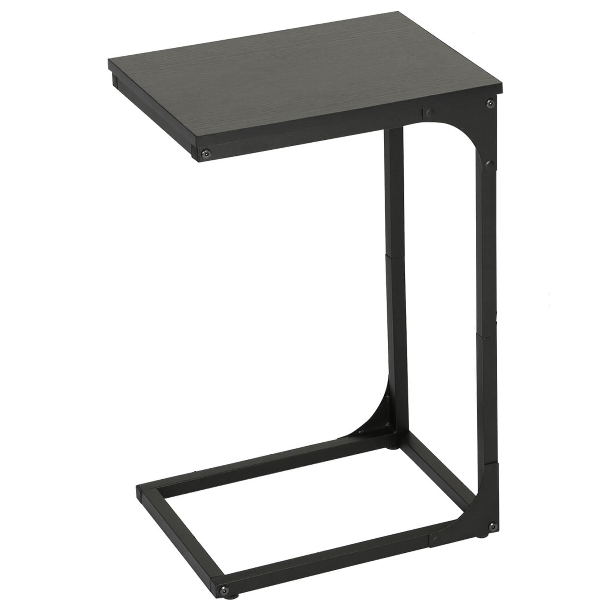 FDW C-Shape Side Table in Black