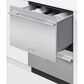 Fisher & Paykel Built-In Tall Double Drawer Dishwasher in EZKleen Stainless Steel, , large