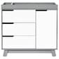 Babyletto Hudson 2 Piece Nursery Set in Grey and White, , large