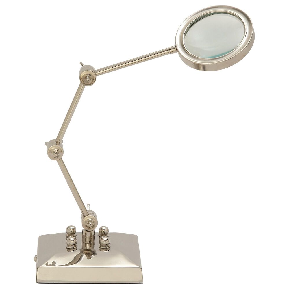 Maple and Jade 20" x 6" Magnifying Glass in Silver, , large