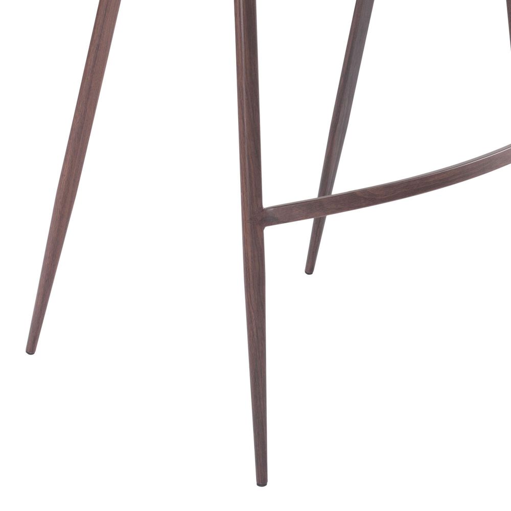 Zuo Modern Desi Bar Chair in Beige and Dark Brown &#40;Set of 2&#41;, , large