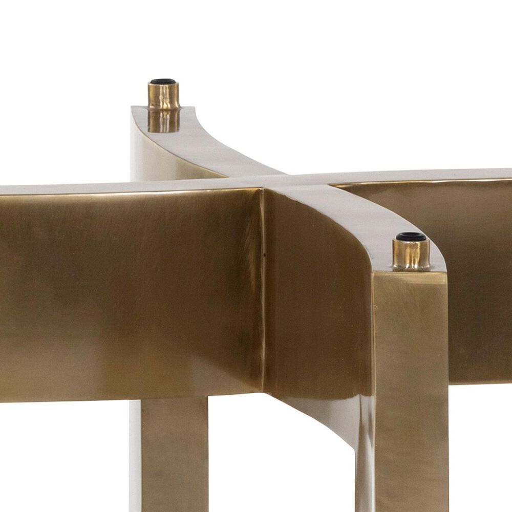 37B Lianne Dining Table in Gold - Table Only, , large