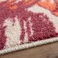 Karastan Prismatic 5" x 8" Lime Green, Cream, Pink and Red Kids Area Rug, , large