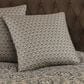 J. Queen New York Maren 26" Square Euro Pillow Sham in Gold, Beige and Chocolate, , large