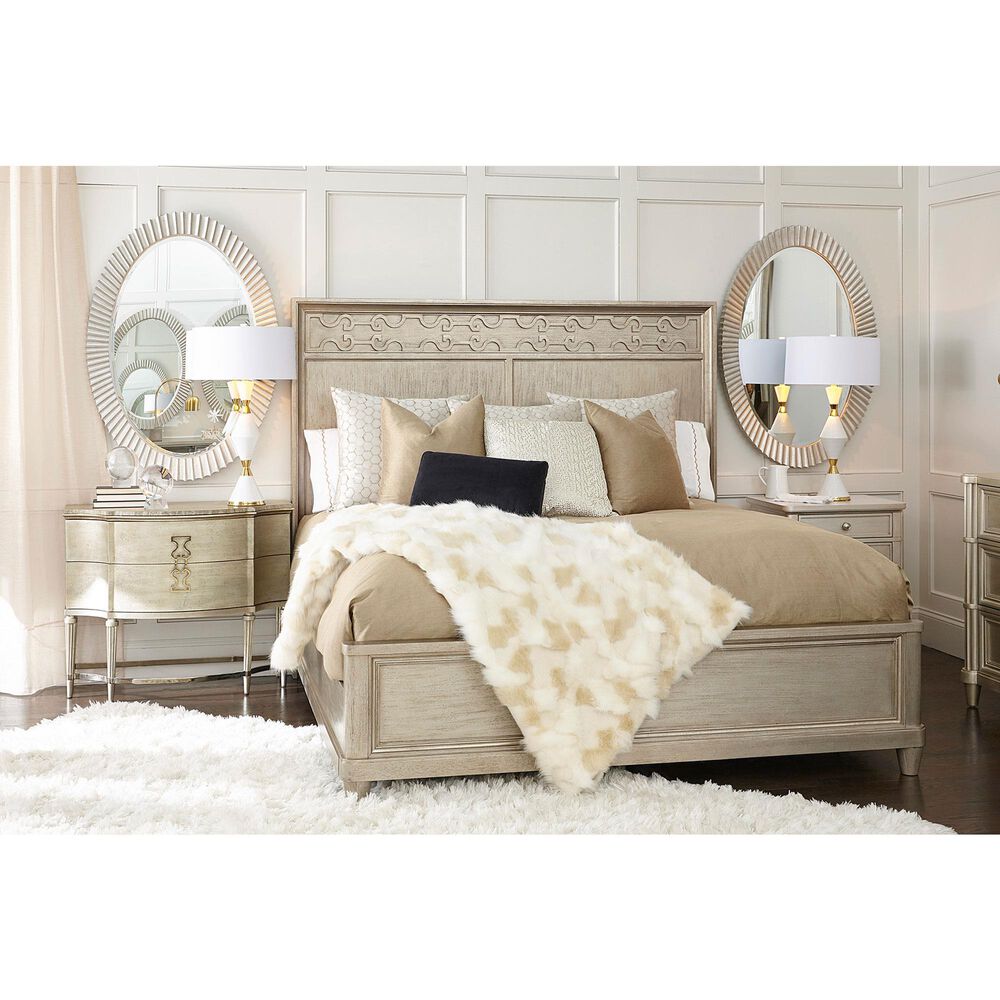 Vantage Morrissey King Panel Bed in Silver, , large