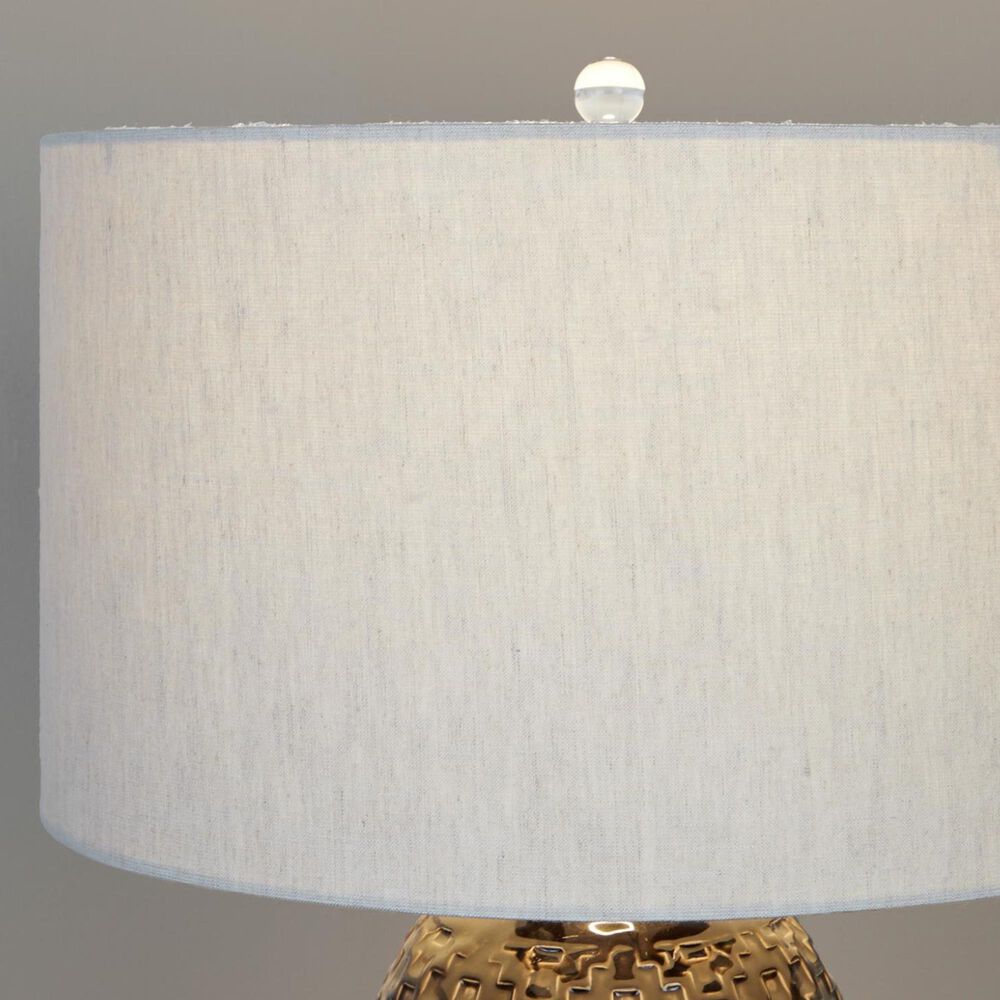 Grandview Gallery Onyx Ceramic Table Lamp in Dark Grey, Brushed Nickel and Clear, , large