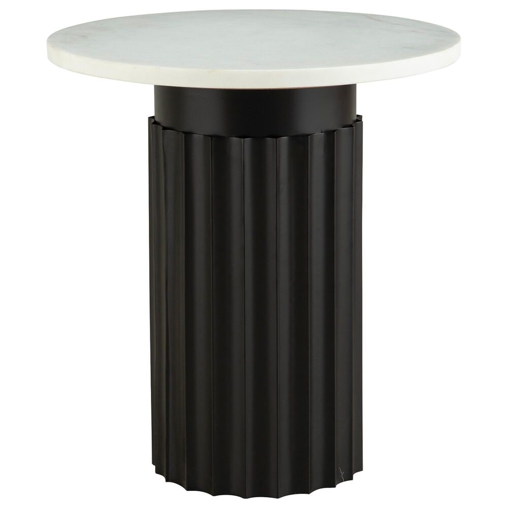 Ashley Wainstone Accent Table in Black and White, , large