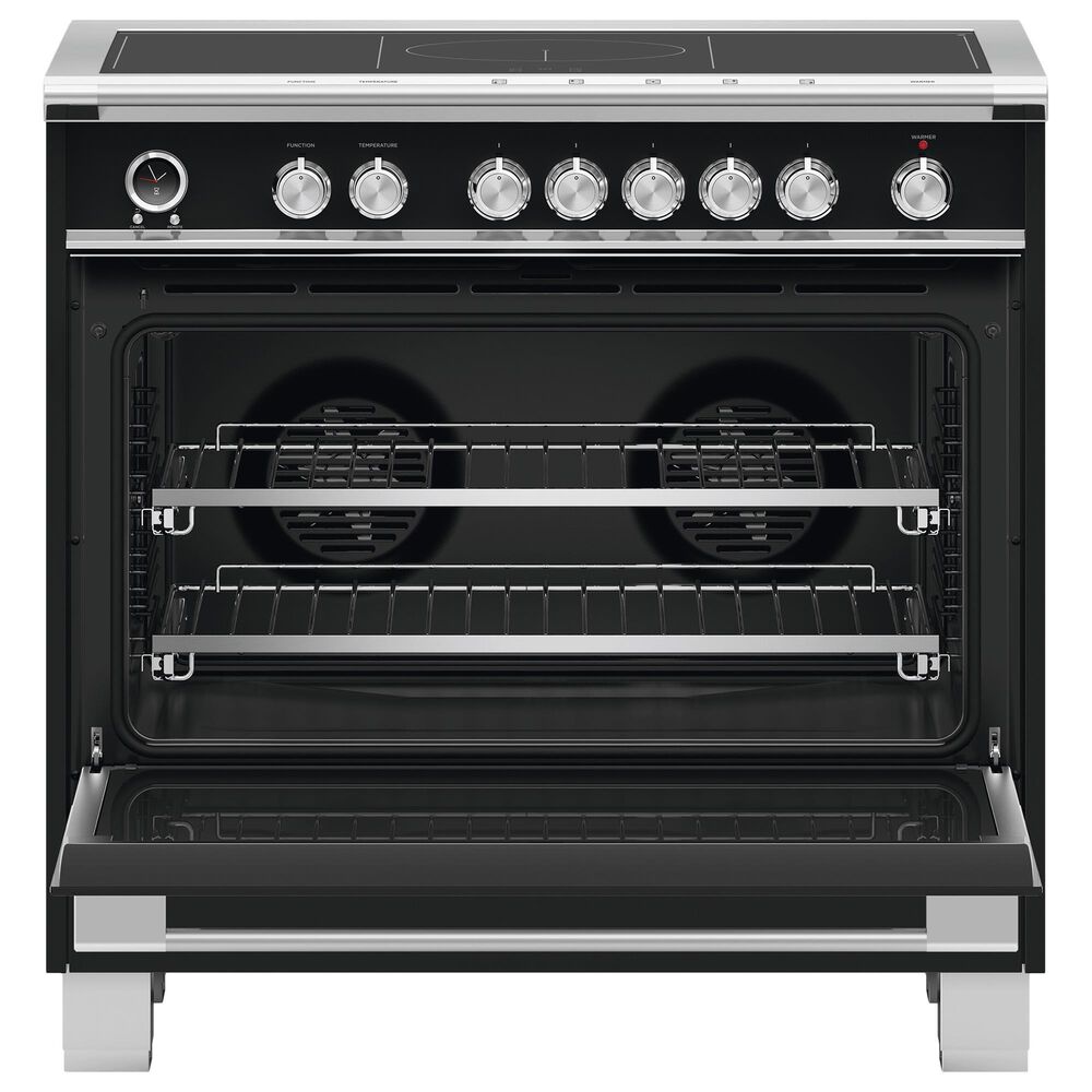 Fisher &amp; Paykel 36&quot; Classic Induction Range with 5 Burners in Black, , large