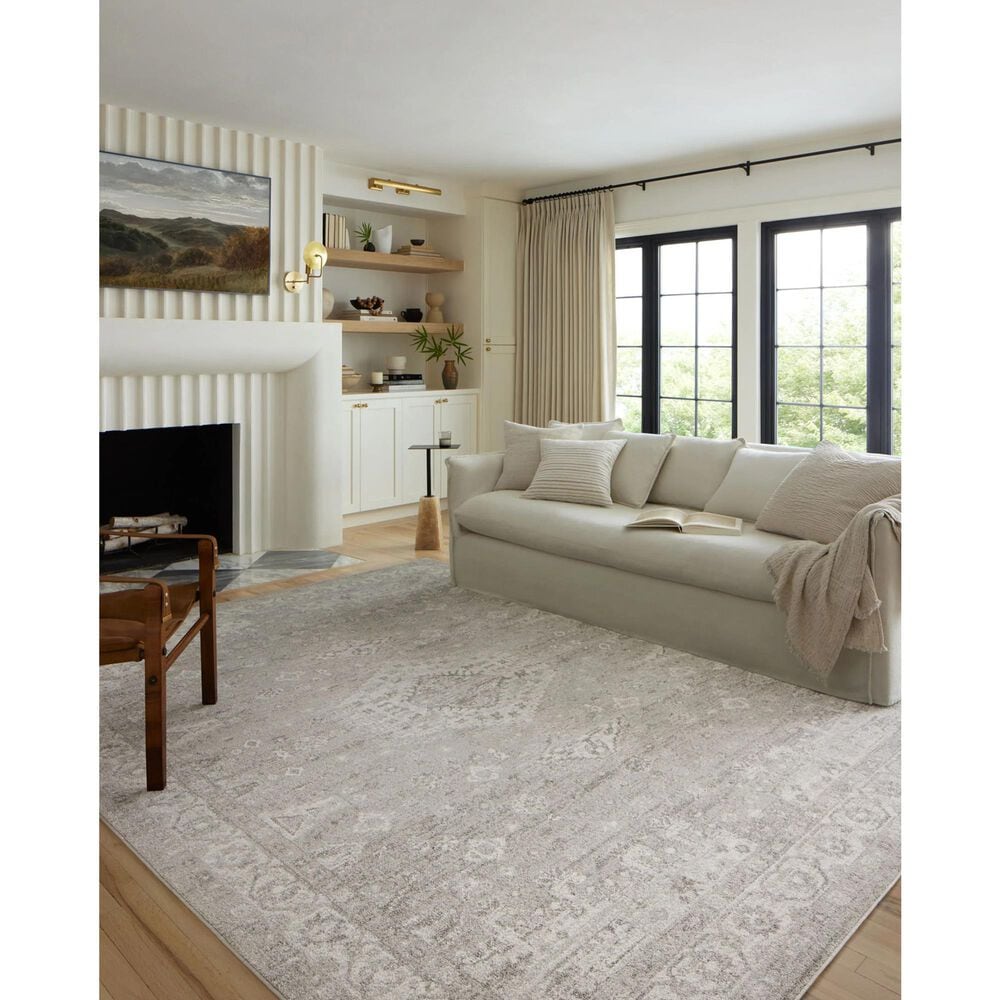 Loloi II Odette 6&#39;7&quot; x 9&#39;6&quot; Silver and Ivory Area Rug, , large