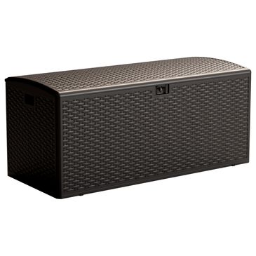 HOMLUX 150-Gallon Outdoor  HDPE Deck Box  in Dark Brown, , large