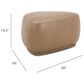Jennifer Taylor Home Pebble 26" Cocktail Ottoman in Tuscan Tan Brown, , large