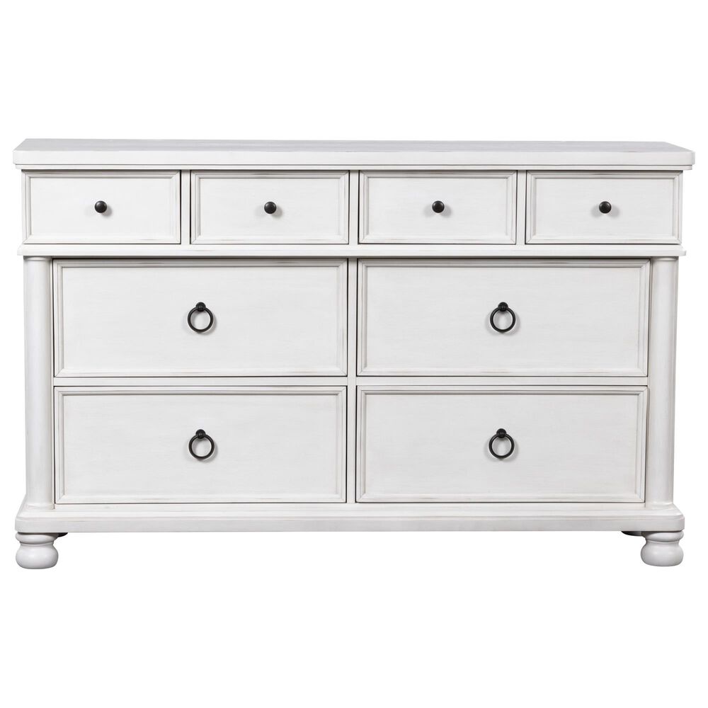 Ashley Rowlenstown 3-Piece Queen Poster Bedroom Set in Antique White, , large