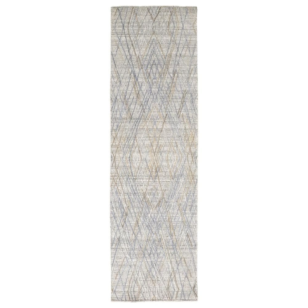 Feizy Elias 2"9" x 10" Silver Runner, , large
