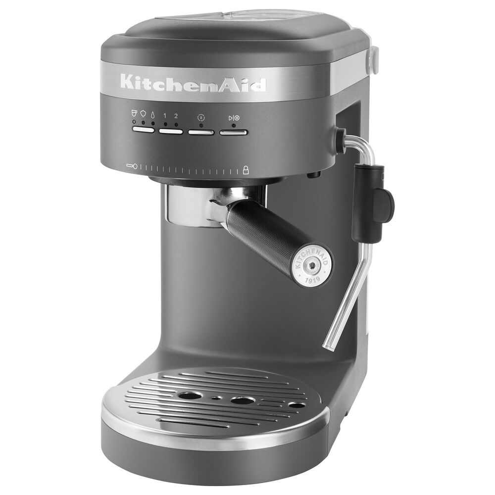 KitchenAid Espresso Machine & Milk Frother, Charcoal Grey