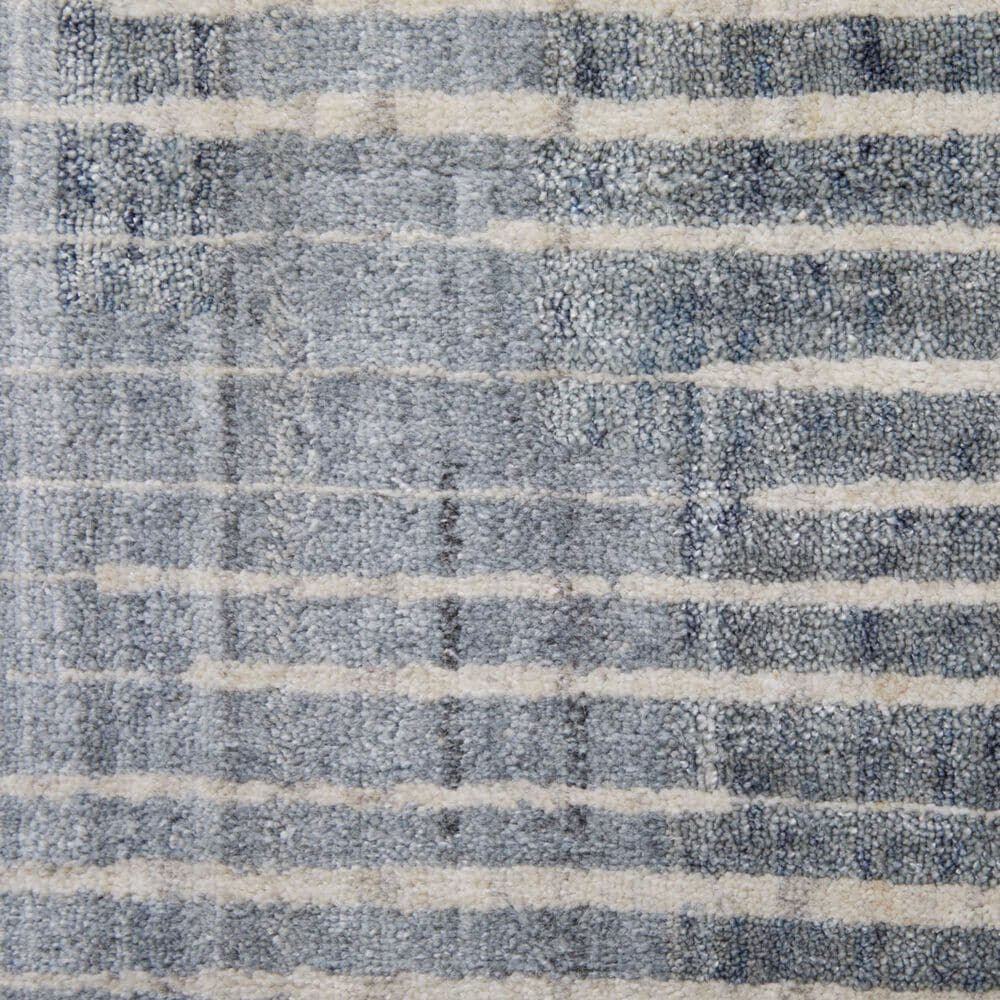 Feizy Eastfield Striped 3&#39; x 5&#39; Blue and Beige Area Rug, , large