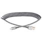 Ventev Chargesync Helix Coiled Usb A To Apple Lightning Cable - Heather Gray, , large