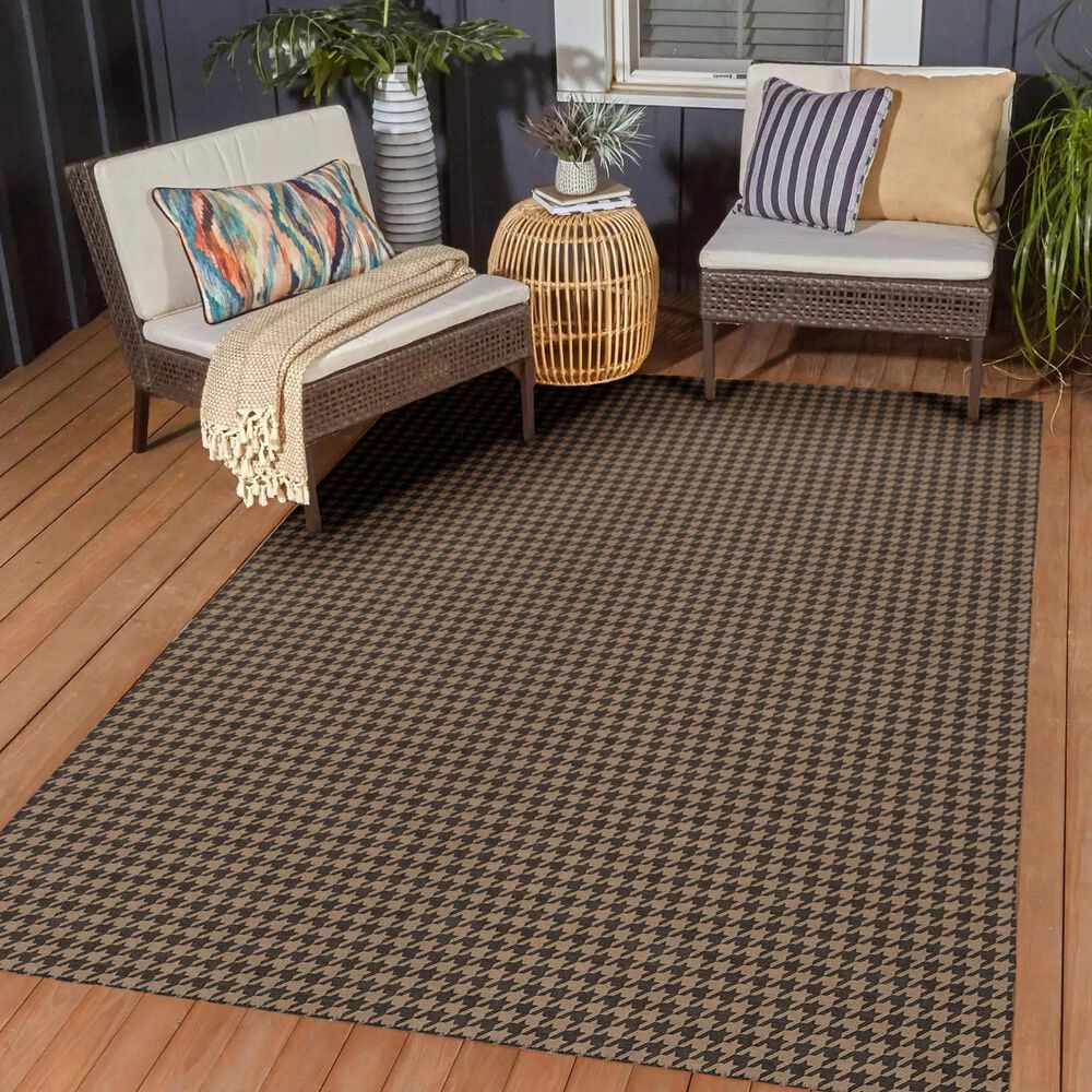 Dalyn Rug Company Hinton 10&#39; x 14&#39; Chocolate Indoor/Outdoor Area Rug, , large