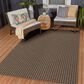 Dalyn Rug Company Hinton 10" x 14" Chocolate Indoor/Outdoor Area Rug, , large