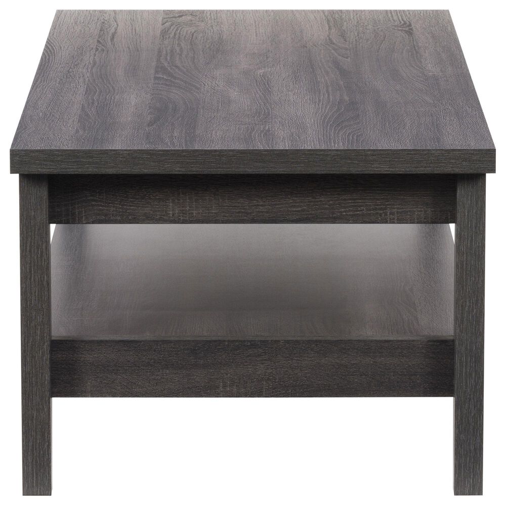 CorLiving Hollywood Coffee Table with Drawers in Dark Grey, , large