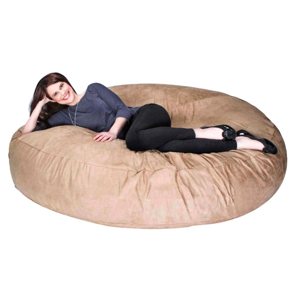 Jaxx 6' Cocoon Large Bean Bag Chair in Camel NFM