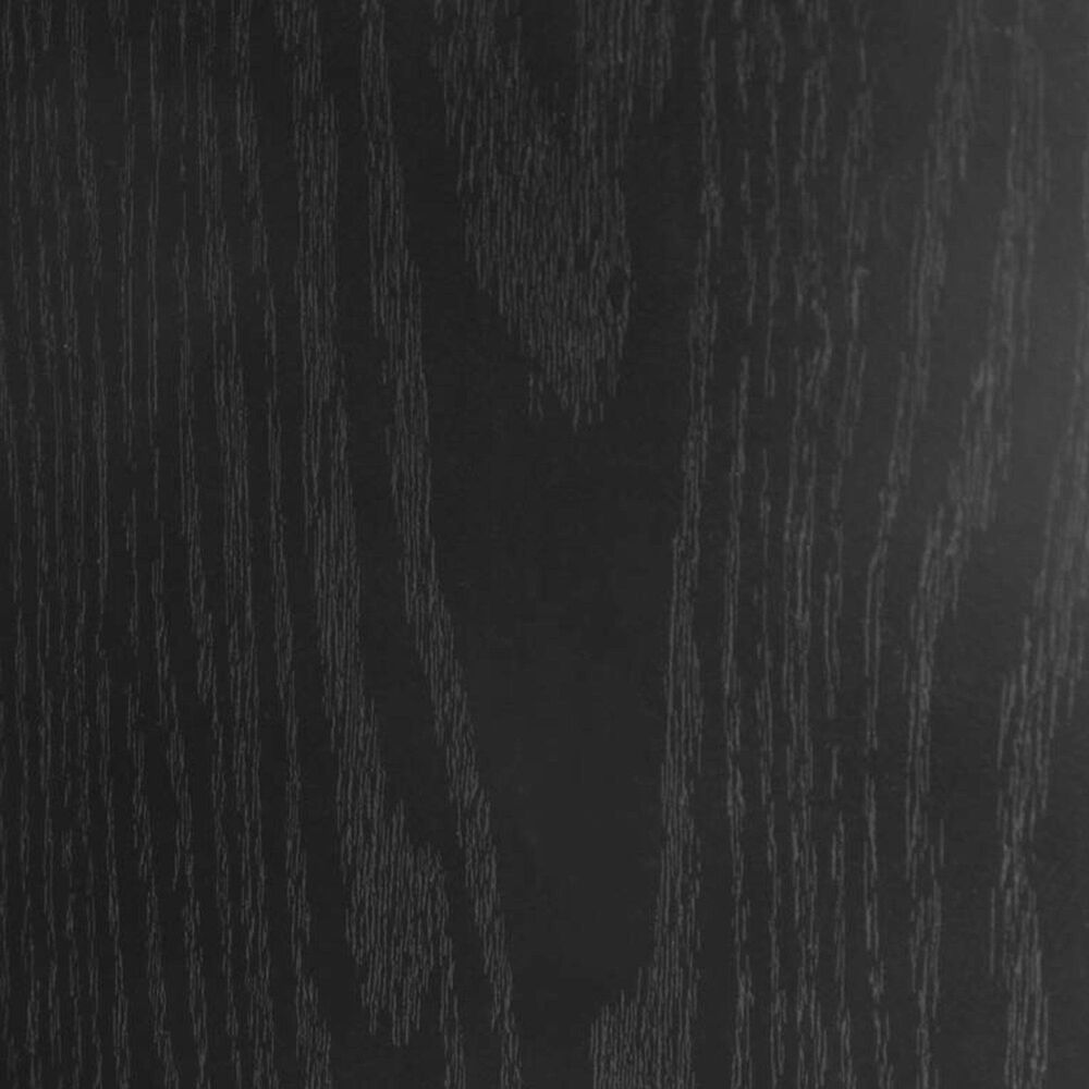 HOMLUX 3-Tier Storage Bookcase with Two Doors in Black Oak and Black, , large