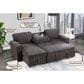 Global Furniture USA Pull-Out Sofa W/Reversible Chaise, , large