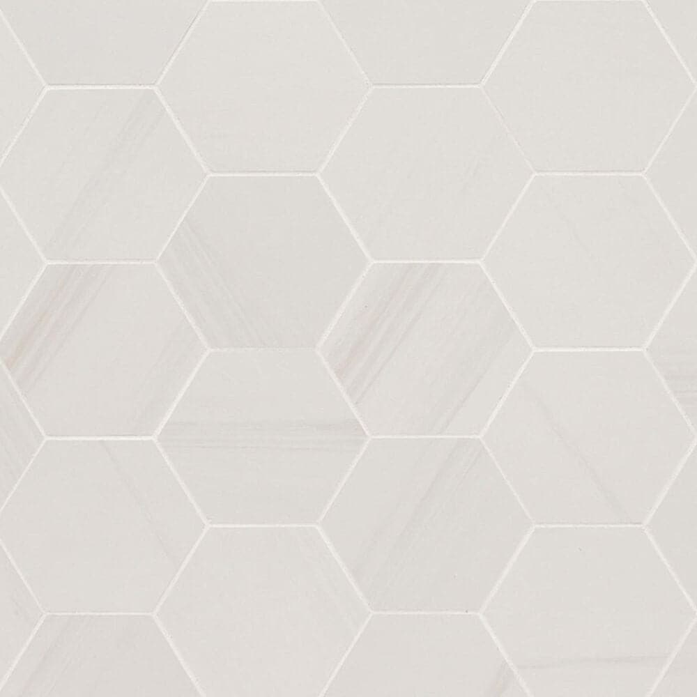 MS International Eden Dolomite 3" x 3" Hexagon on 12" x 12" Porcelain Mosaic Sheet, , large