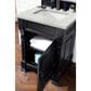 James Martin Vanities Brookfield 26" Single Bathroom Vanity in Antique Black with 3 cm Eternal Jasmine Pearl Quartz Top and Rectangle Sink, , large