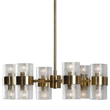 Uttermost Marinot 12-Light Chandelier in Antiqued Brass, , large