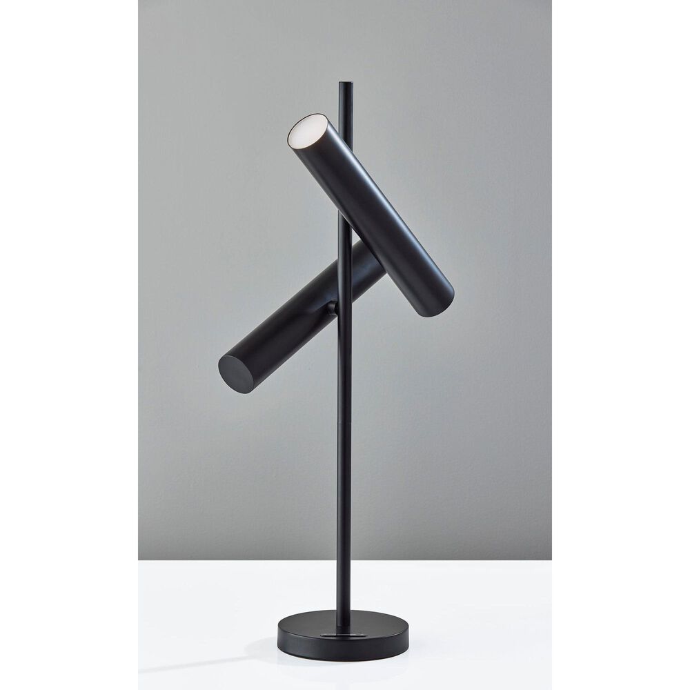 Adesso Greer Table Lamp in Black, , large