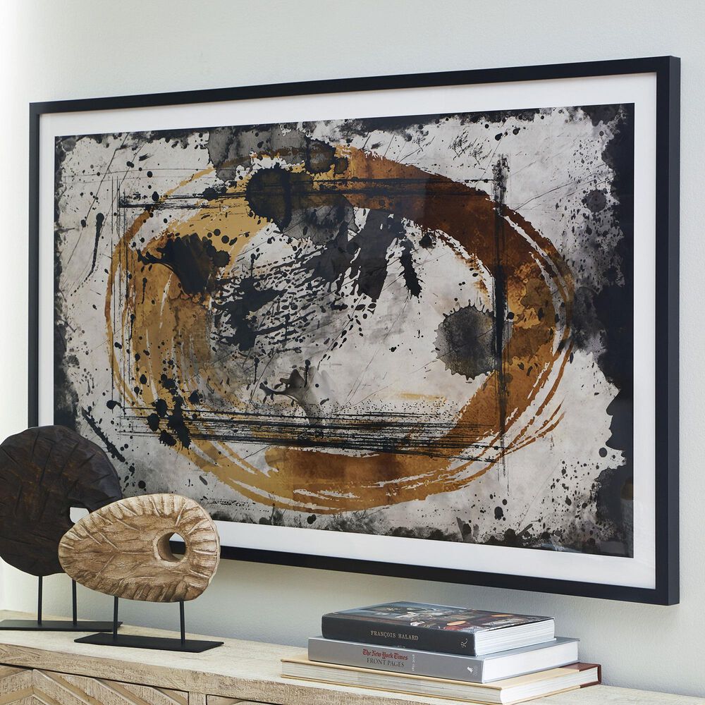 Ashley Clefting 37&quot; x 62.63&quot; Wall Art Set in Black, Caramel and Tan, , large