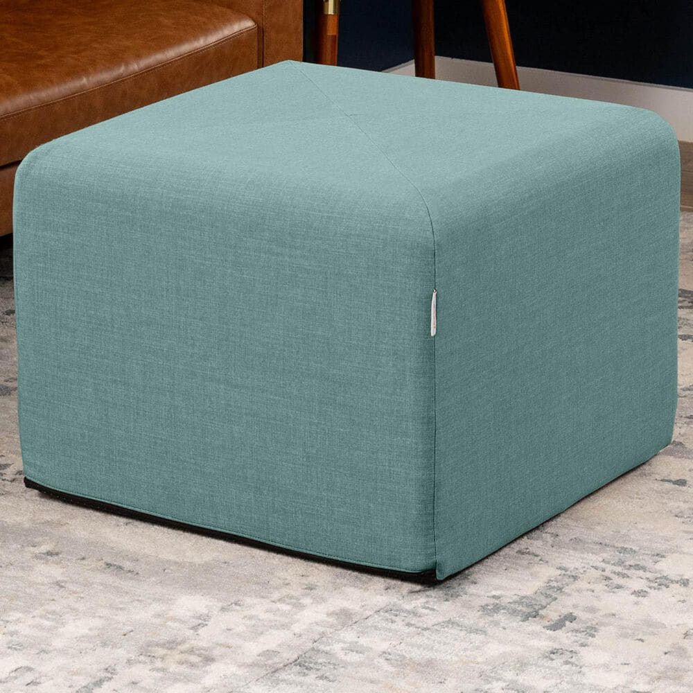 Jaxx Monroe Medium Ottoman in Lagoon, , large