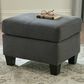 Signature Design by Ashley Bayonne Ottoman in Charcoal, , large