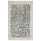 Feizy Maddox 2" x 3" Ivory and Charcoal Area Rug, , large