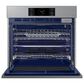 Samsung 2pc Bespoke 30" Single Electric Wall Oven with Convection in Stainless Steel & 30" Gas Cooktop in Black Stainless Steel , , large