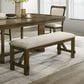 Crown Mark Broadmoor Dining Bench in Brown, , large