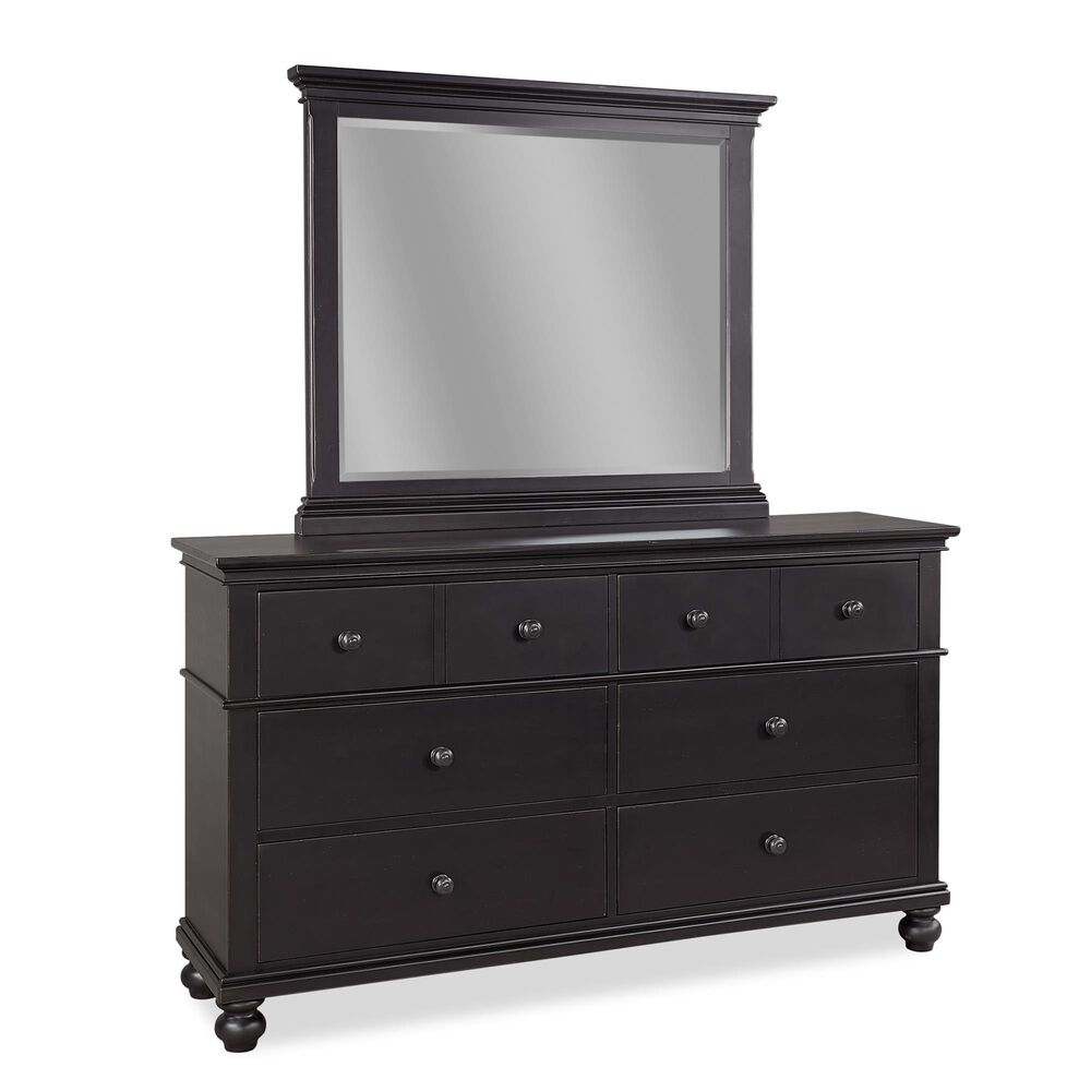 Riva Ridge Oxford 4-Piece Queen Storage Bedroom Set in Rubbed Black, , large