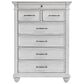 Ashley Kanwyn 7 Drawer Chest in Distressed Whitewash, , large
