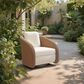 Zuo Modern Solara Outdoor Swivel Chair in Ivory, , large