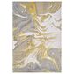 Kas Oriental Rugs Luna Watercolors 3"3" x 4"11" Gold and Grey Area Rug, , large