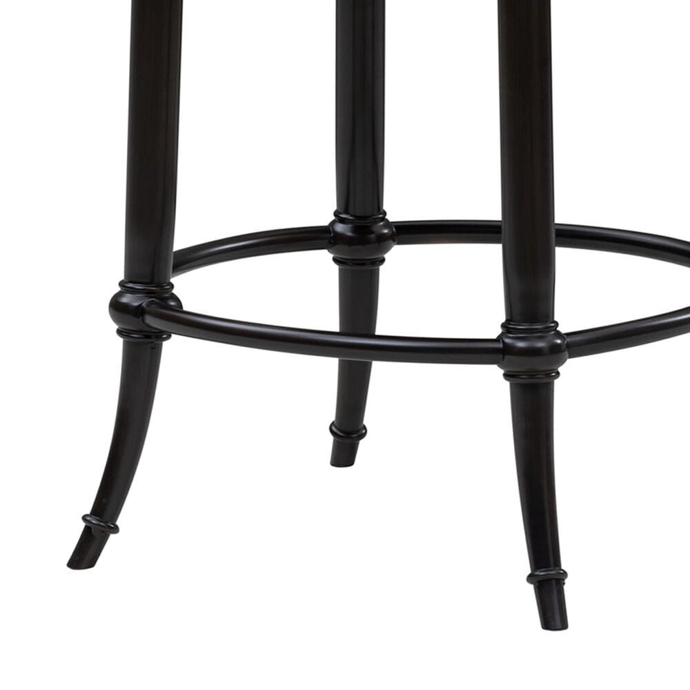 Armen Living Otis Counter Height Stool with Ivory Upholstery in Dark Brown, , large