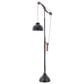 Maple and Jade Industrial Floor Lamp in Black and Copper, , large