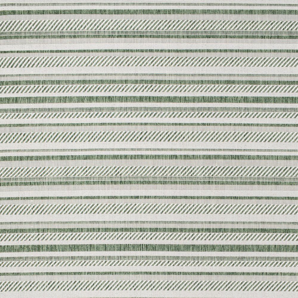 Surya Eagean EAG-2422 Grass Green, Ivory, Dark Green and Seafoam 6&#39;7&quot; x 9&#39; Indoor/Outdoor Area Rug, , large
