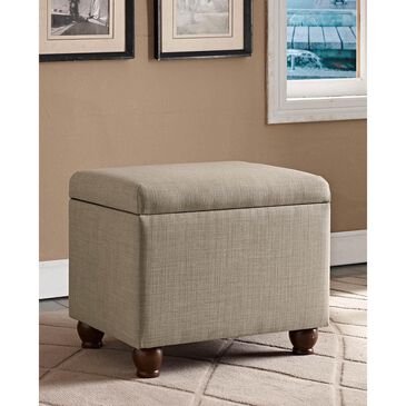 Kinfine Medium Storage Ottoman in Tan, , large