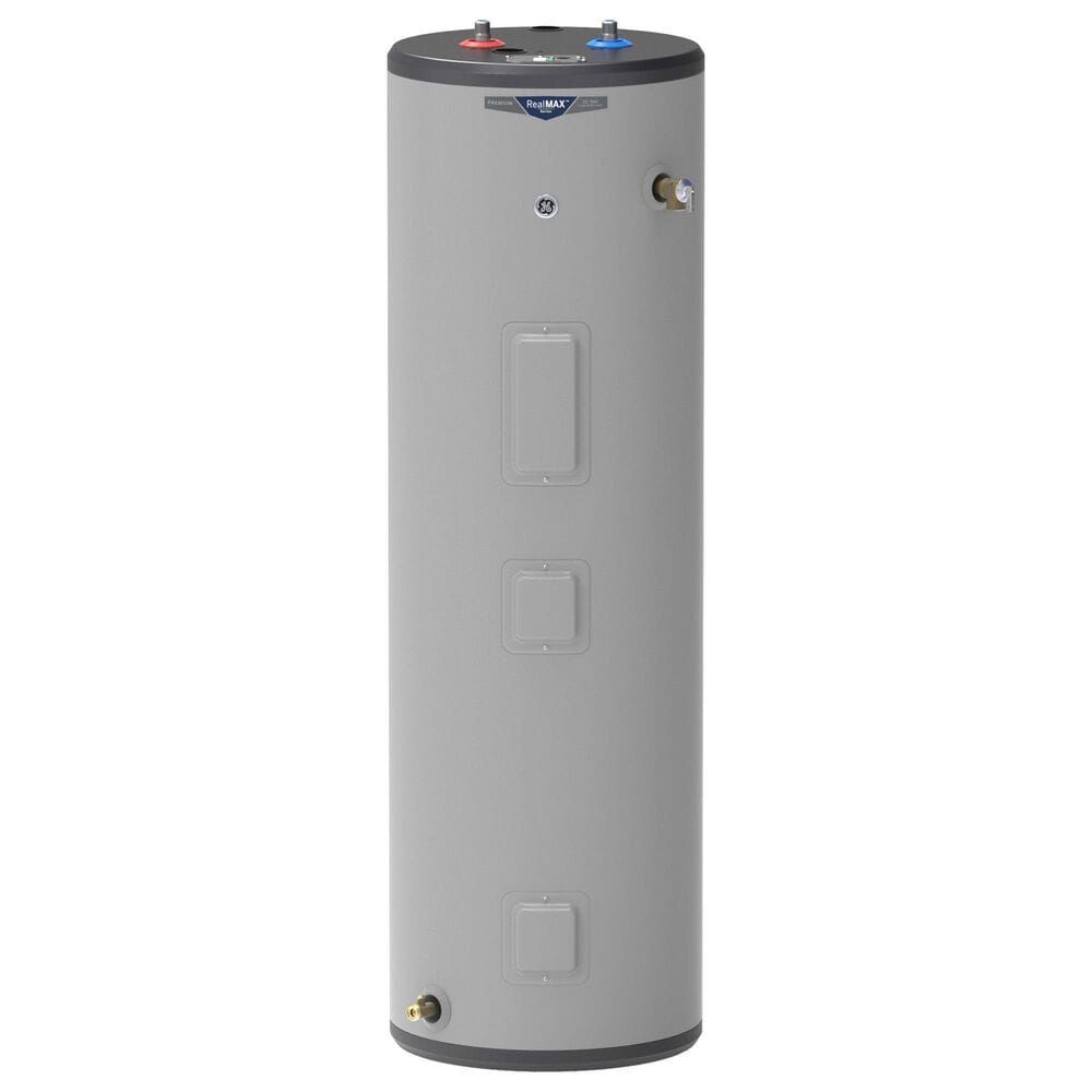 GE Appliances 40-Gallon Tall 5500W Electric Water Heater in Gray, , large