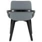 LumiSource Cosmo Accent Chair with Faux Leather Cushion in Grey, , large