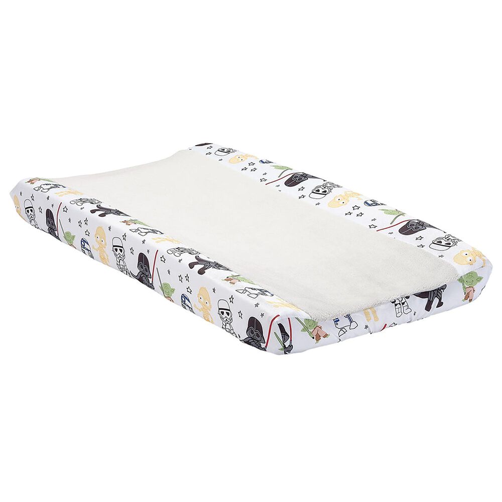 Lambs and Ivy Star Wars Classic Changing Pad Cover in Gray, Green, White and Black, , large