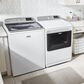 Maytag 5.3 Cu. Ft. Top Load Washer with Extra Power Button in White, , large