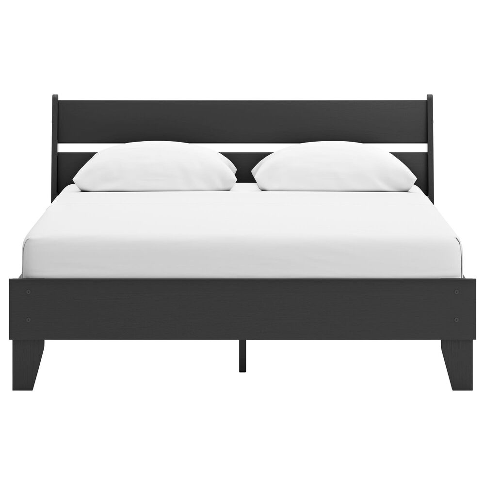 Ashley Socalle 4-Piece Queen Platform Bedroom Set in Black, , large